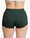 Boxer menstruel côtelé vert - Moodz.co