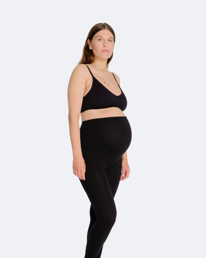 Legging noir maternité