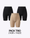 Pack trio Shortys anti-frottements - 2 noirs et 1 nude