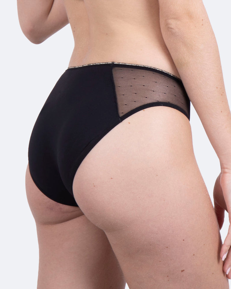 Culotte menstruelle plumetis