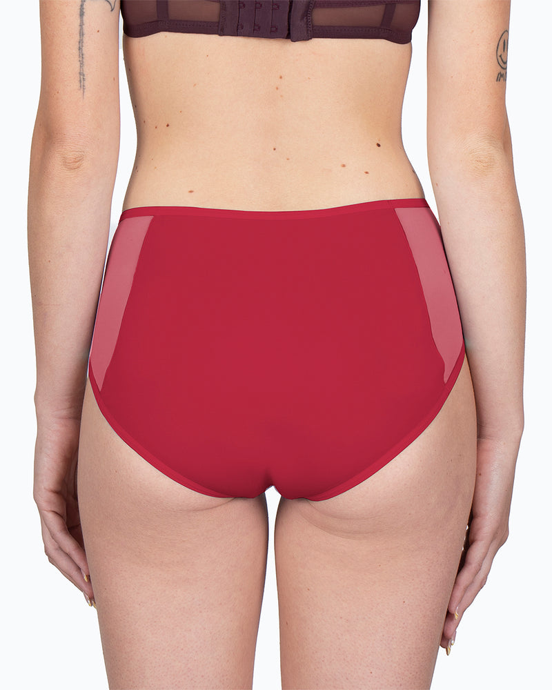 Shorty menstruel cerise