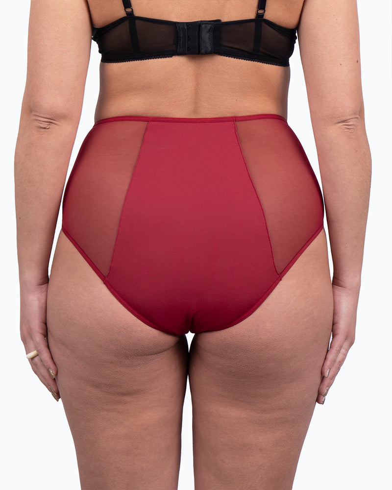 Taille haute menstruelle cerise