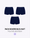 Pack menstruel trio boxers côtelés bleu nuit