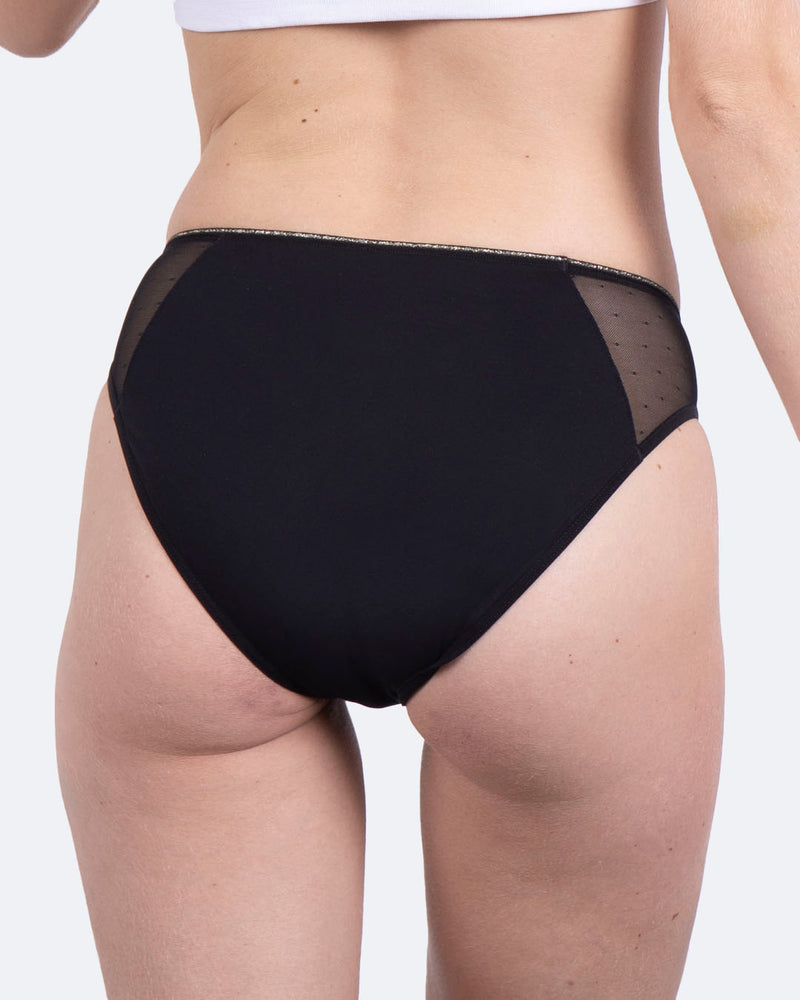 Culotte menstruelle plumetis