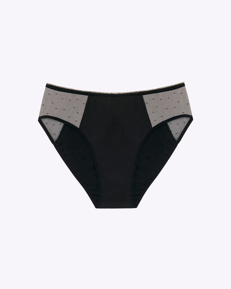 Culotte menstruelle plumetis