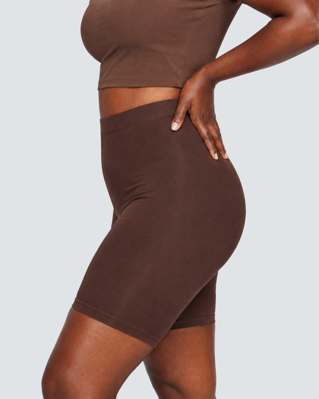 Shorty anti-frottements brun