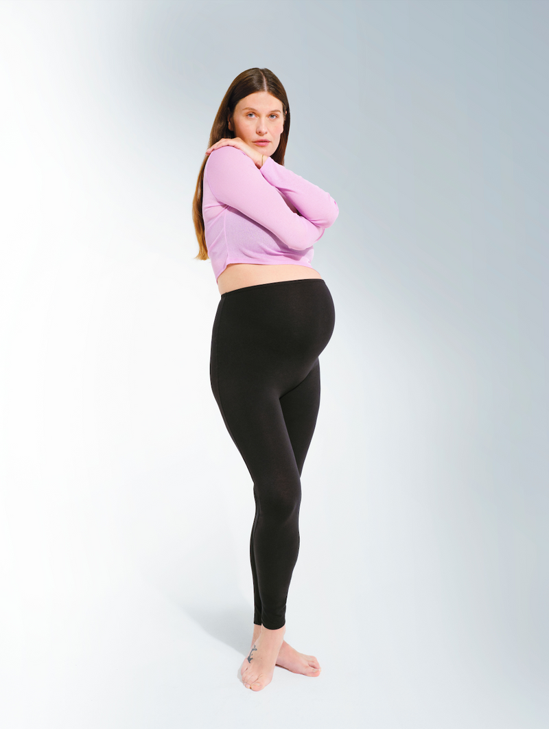 Legging noir maternité
