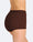 Boxer menstruel côtelé chocolat