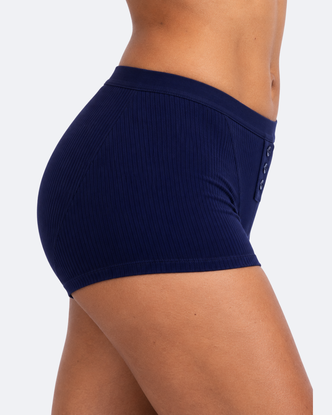 Pack menstruel trio boxers côtelés bleu nuit