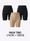 Pack trio Shortys anti-frottements - 2 noirs et 1 nude