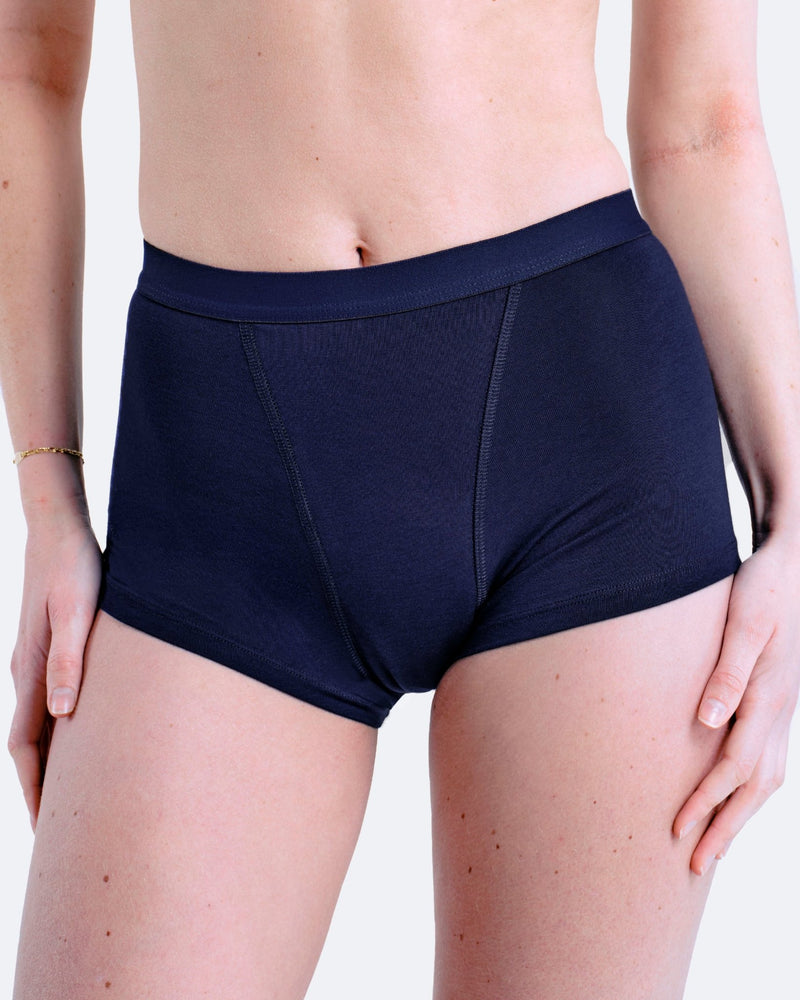 Boxer menstruel bleu - Moodz.co