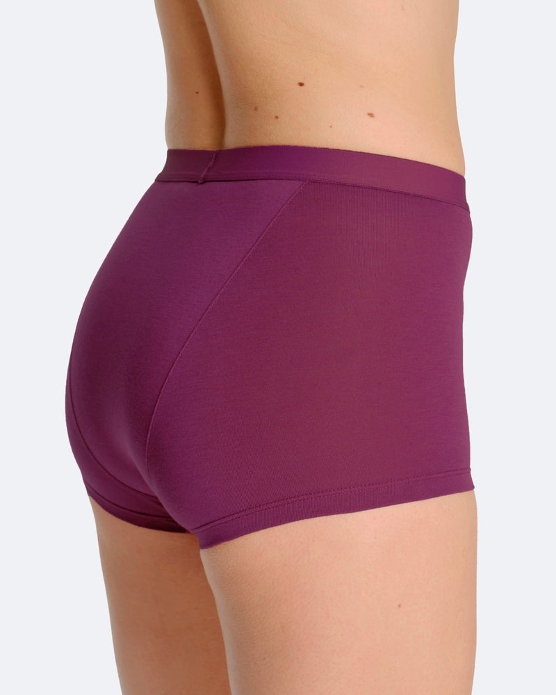Boxer menstruel bordeaux - Moodz.co