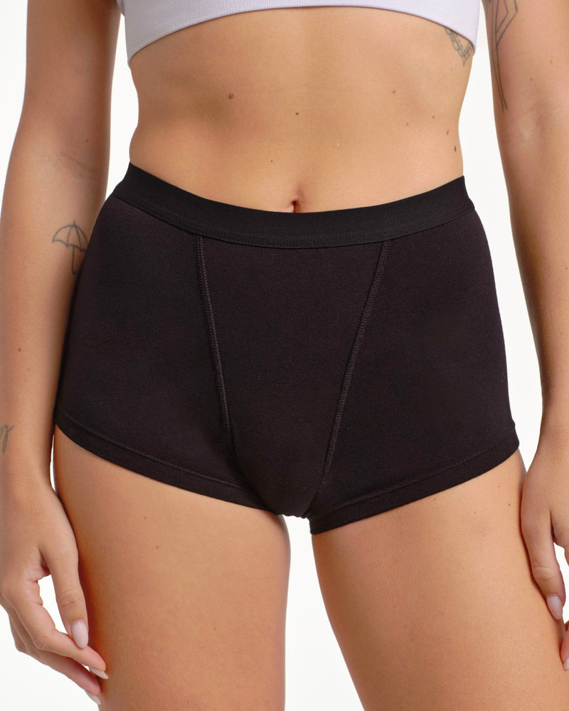 Boxer menstruel noir - Moodz.co