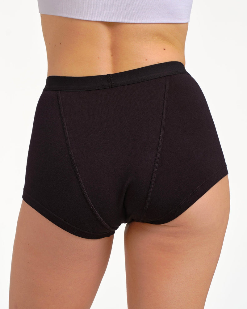 Boxer menstruel noir - Moodz.co