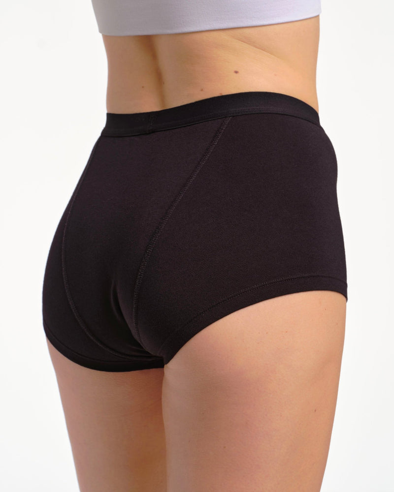 Boxer menstruel noir - Moodz.co