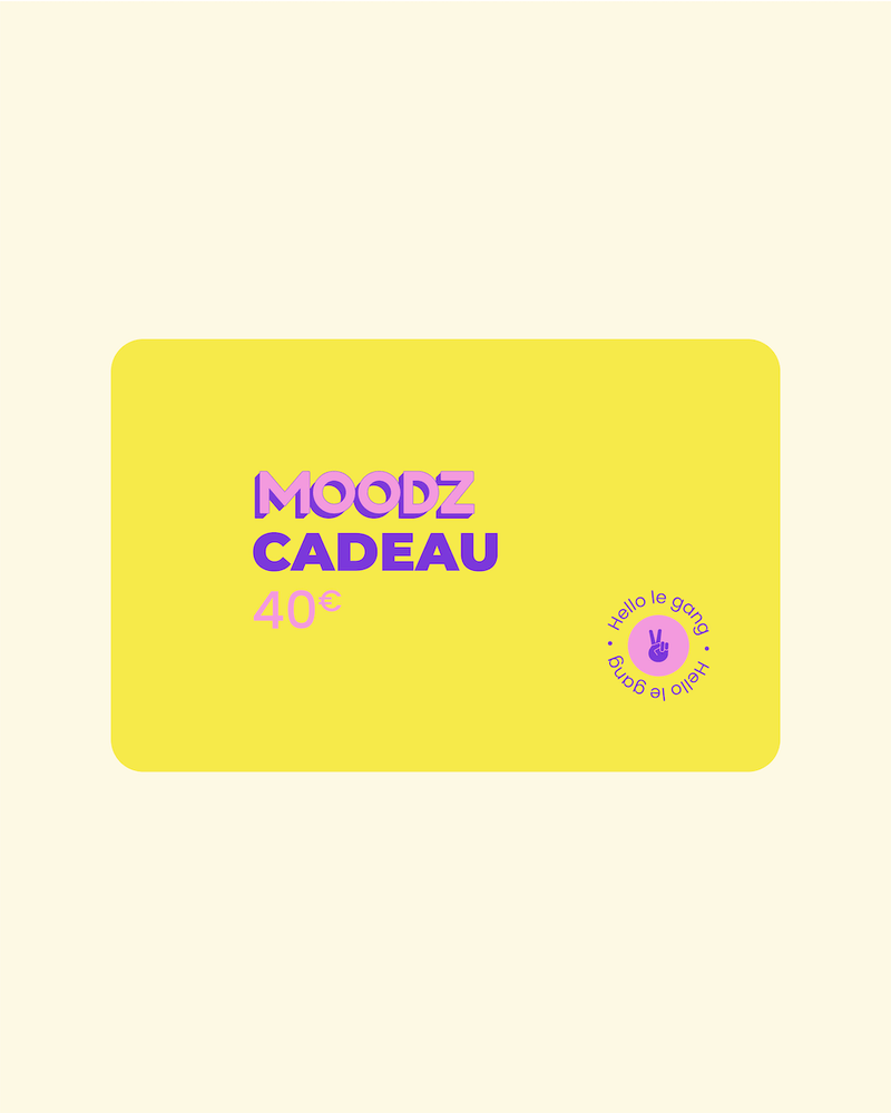 Carte cadeau MOODZ - le cadeau parfait - Moodz.co