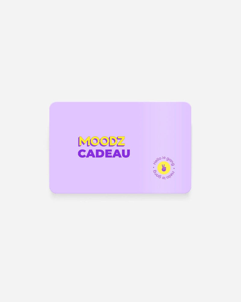 Carte cadeau MOODZ - le cadeau parfait - Moodz.co