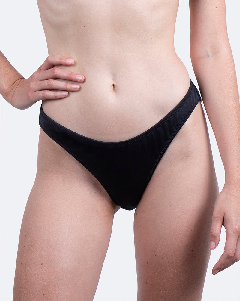 Culotte de maillot de bain menstruel noire - Moodz.co