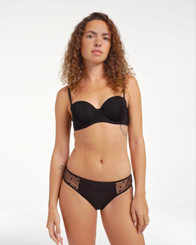 Culotte menstruelle tulle cÏur - Moodz.co