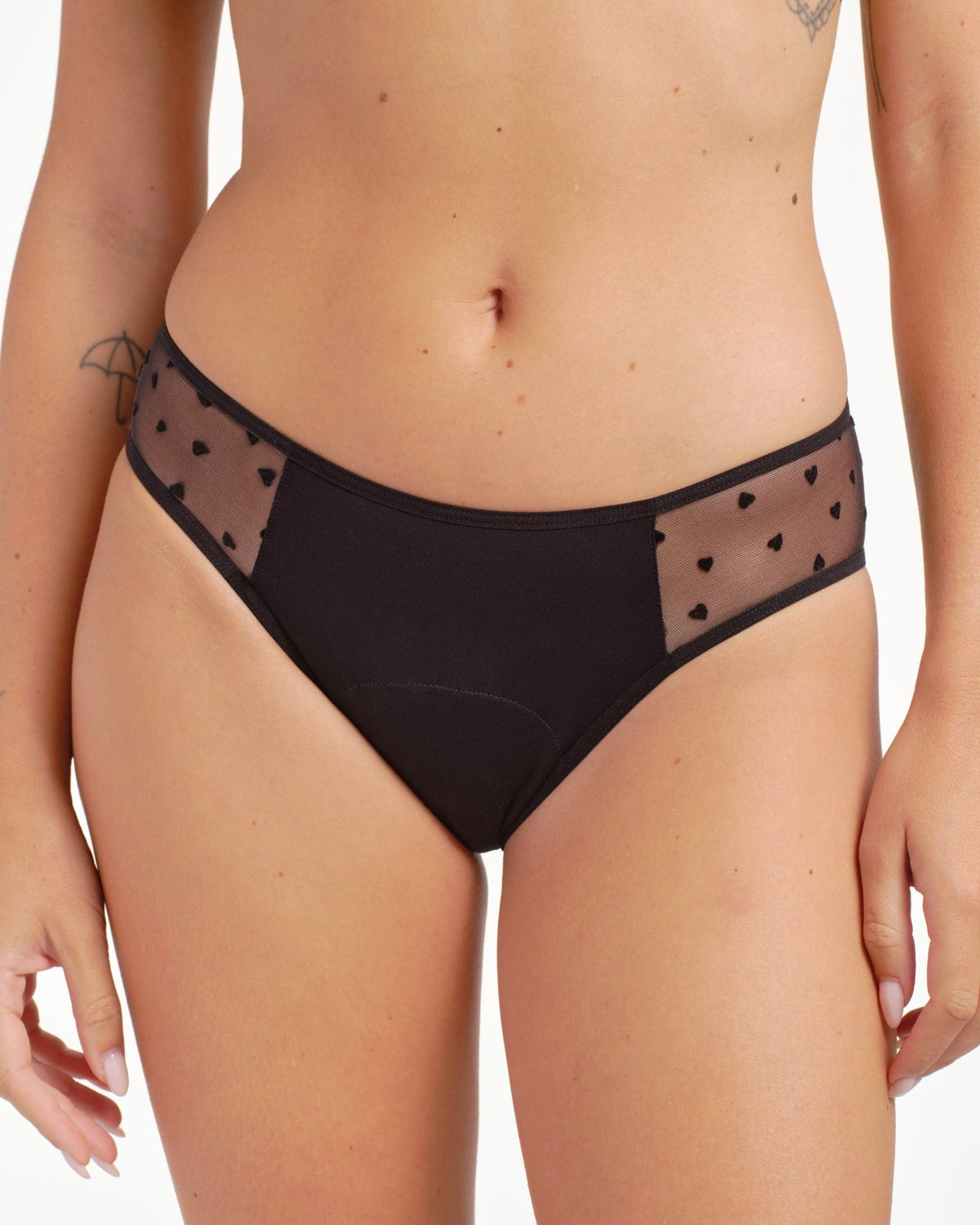 Culotte menstruelle tulle cÏur - Moodz.co