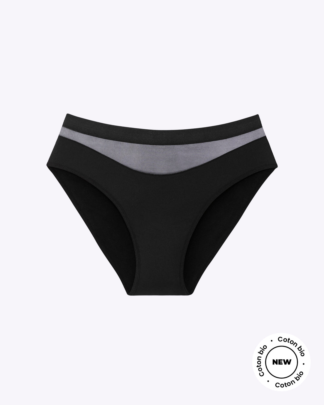 Culotte menstruelle vague noire - Moodz.co