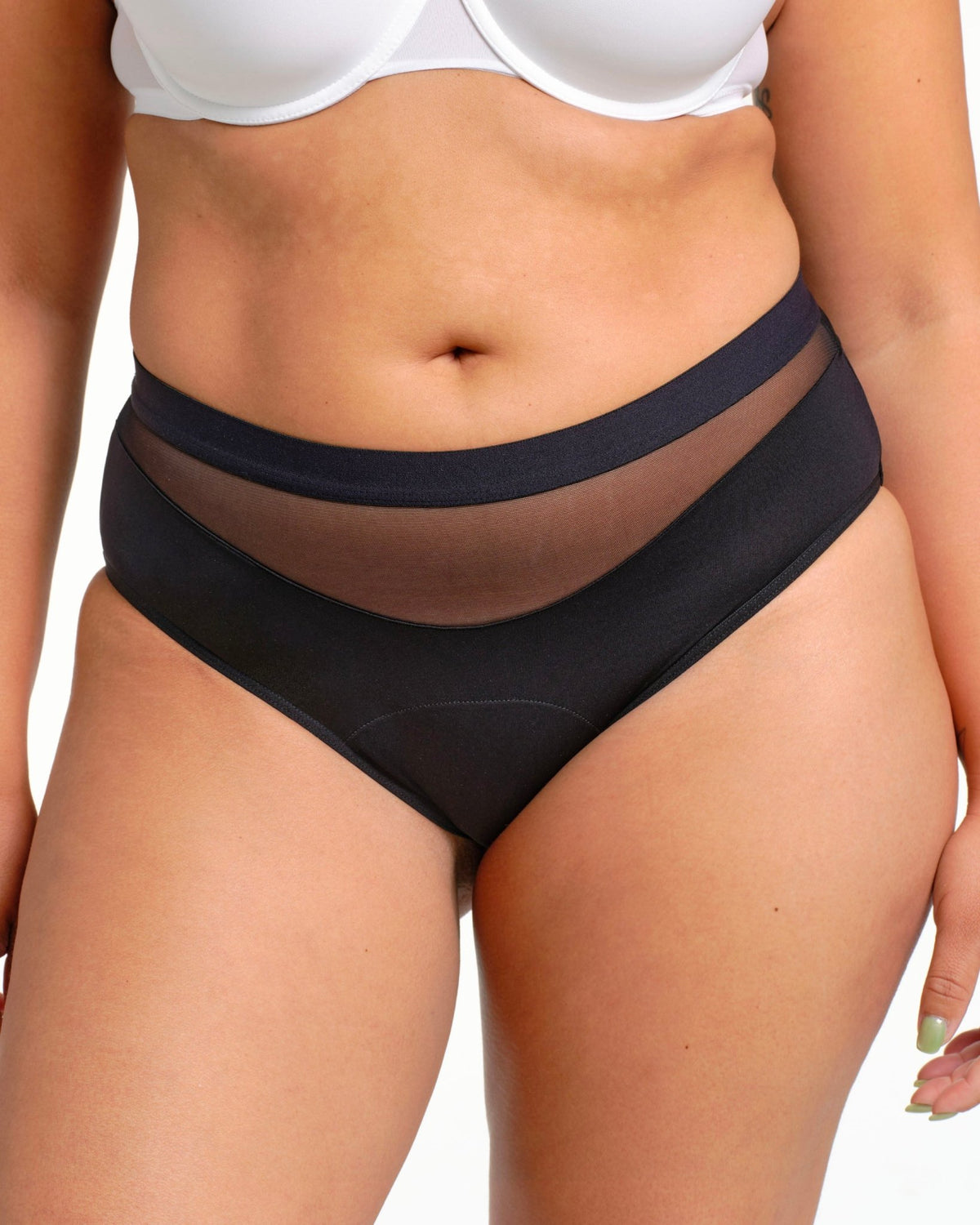 Culotte menstruelle vague noire - Moodz.co
