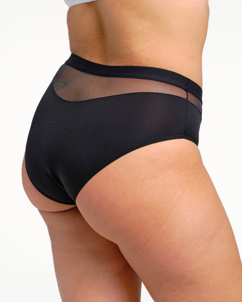 Culotte menstruelle vague noire - Moodz.co