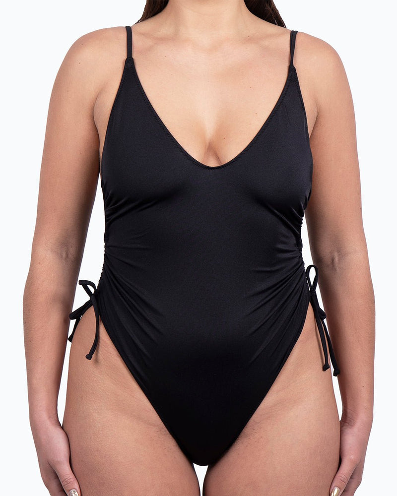 Maillot de bain menstruel une pièce noir - Moodz.co