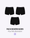 Pack menstruel trio boxers noirs - Moodz.co