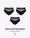 Pack menstruel trio culottes vagues noires - Moodz.co