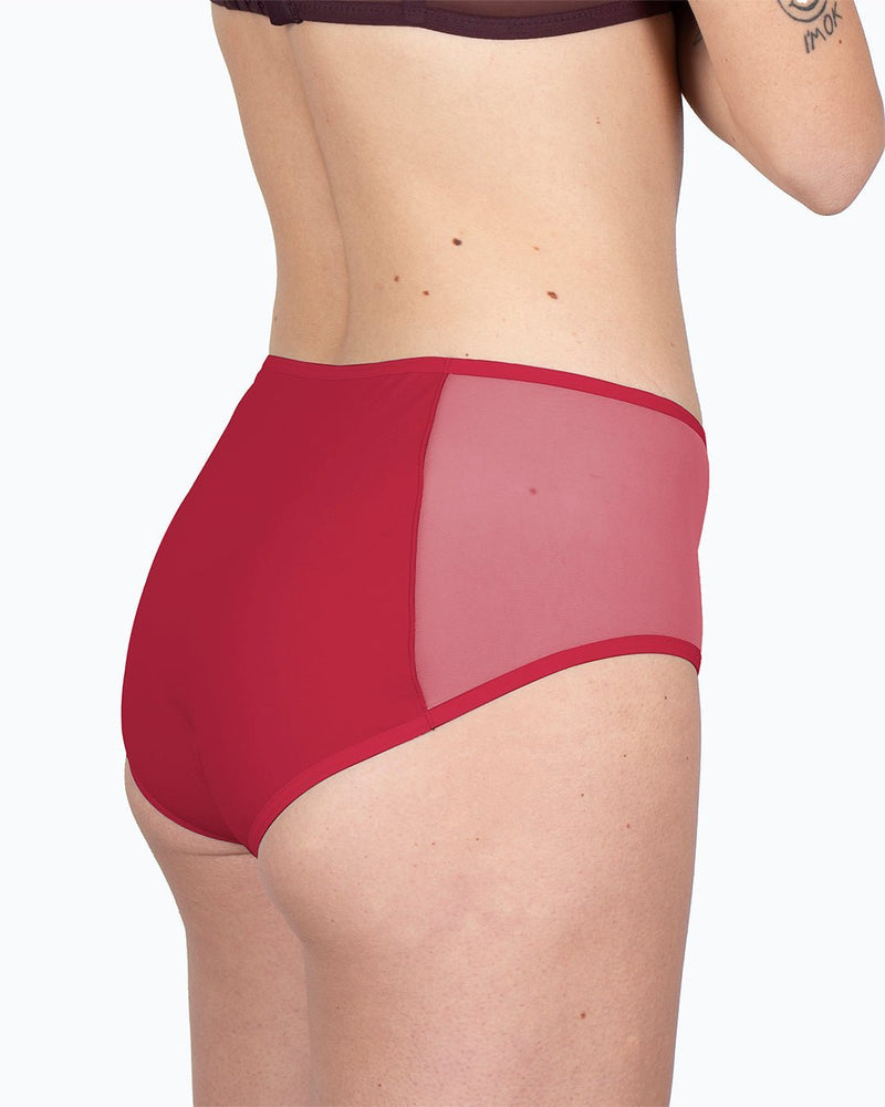 Shorty menstruel cerise - Moodz.co