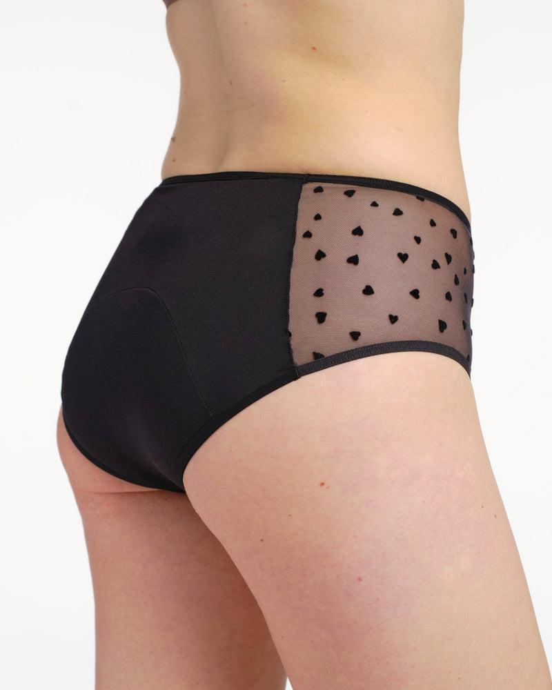 Shorty menstruel tulle cœur - Moodz.co
