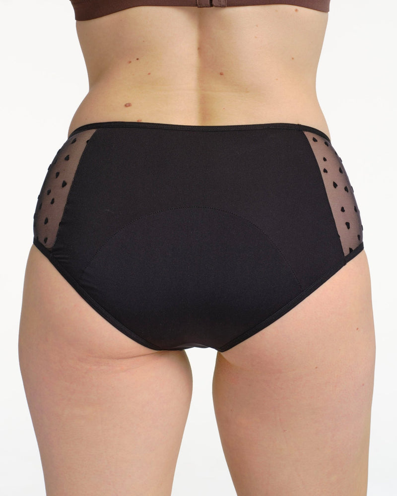 Shorty menstruel tulle cœur - Moodz.co