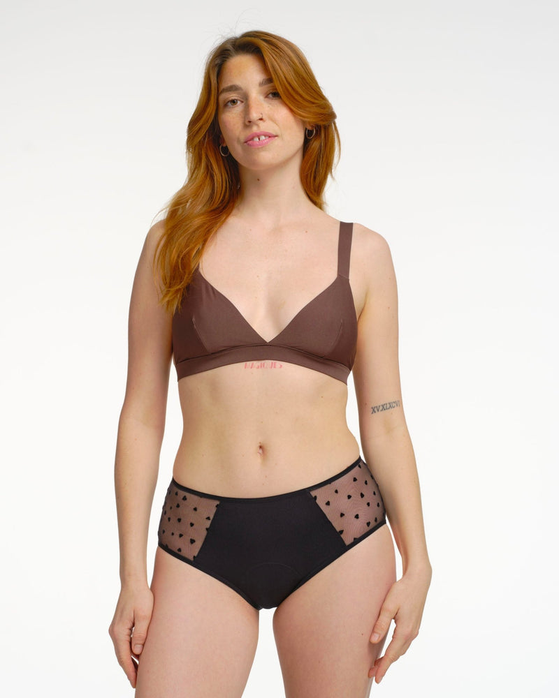 Shorty menstruel tulle cœur - Moodz.co
