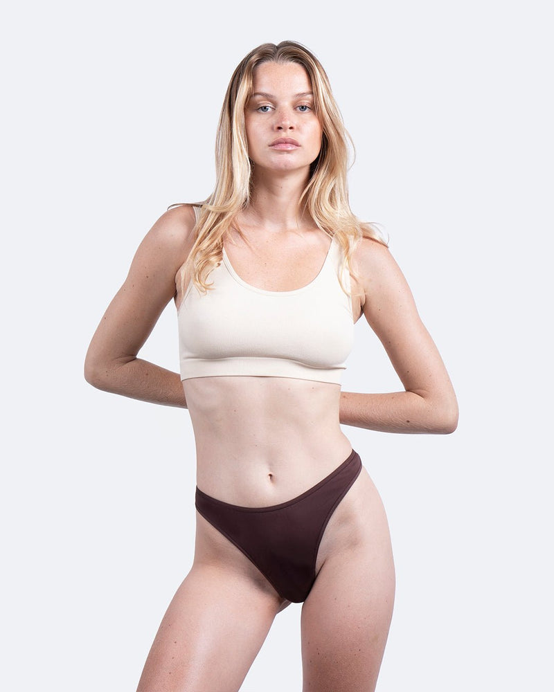 String menstruel chocolat - Moodz.co