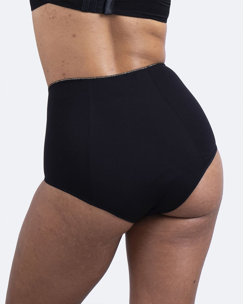 Taille haute menstruelle noire - Moodz.co