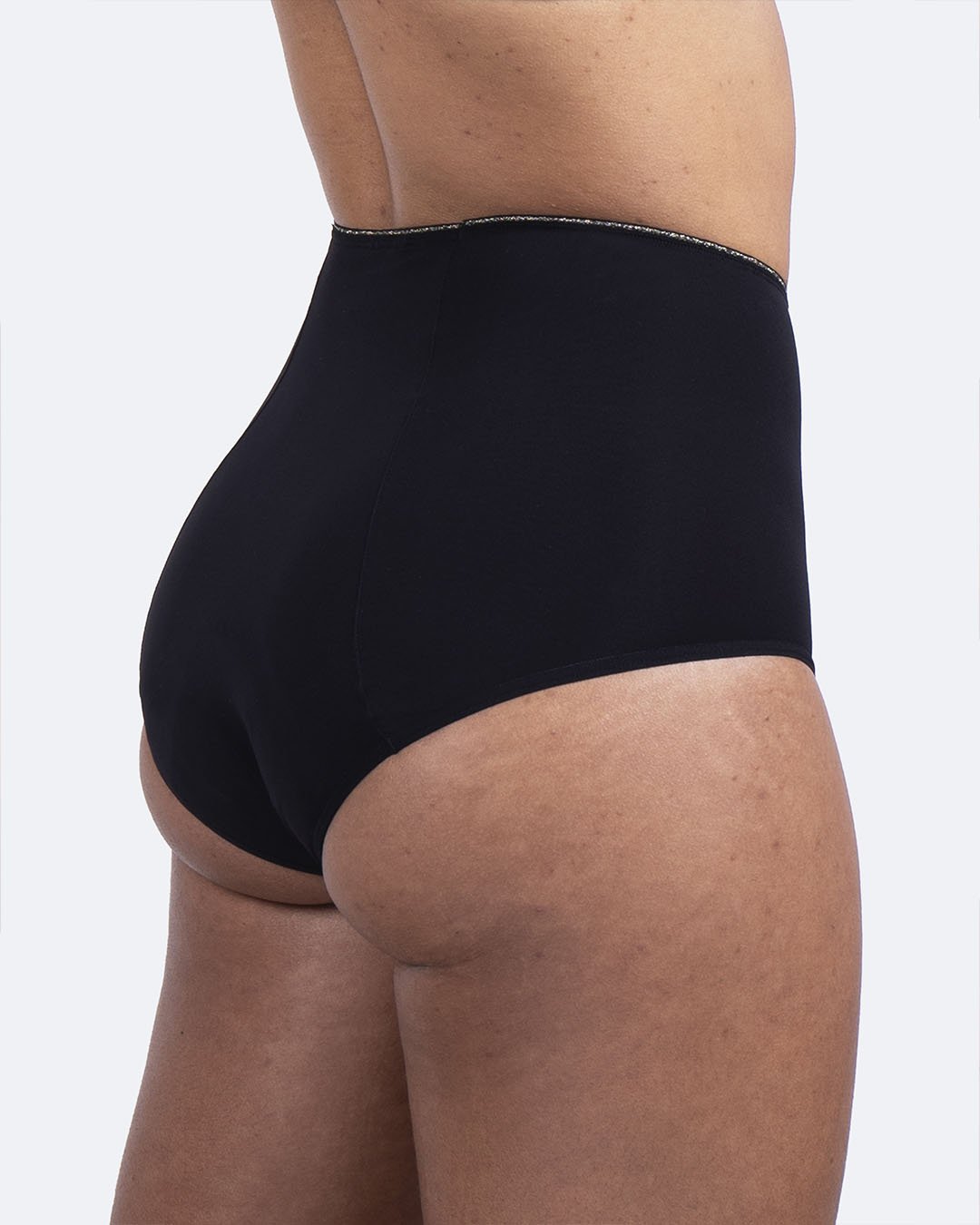 Taille haute menstruelle noire - Moodz.co