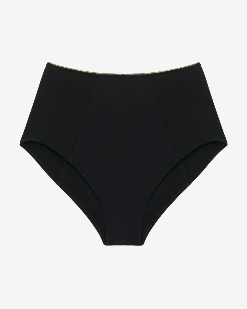 Taille haute menstruelle noire - Moodz.co