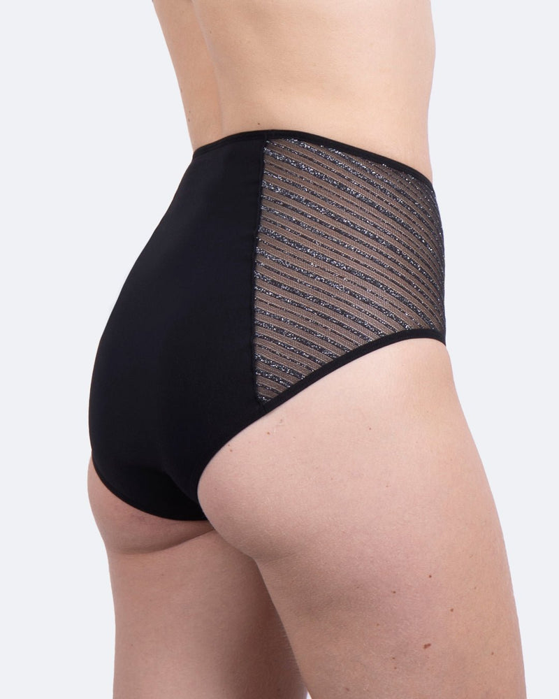 Taille haute menstruelle pailletée - Moodz.co