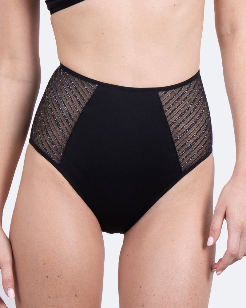 Taille haute menstruelle pailletée - Moodz.co