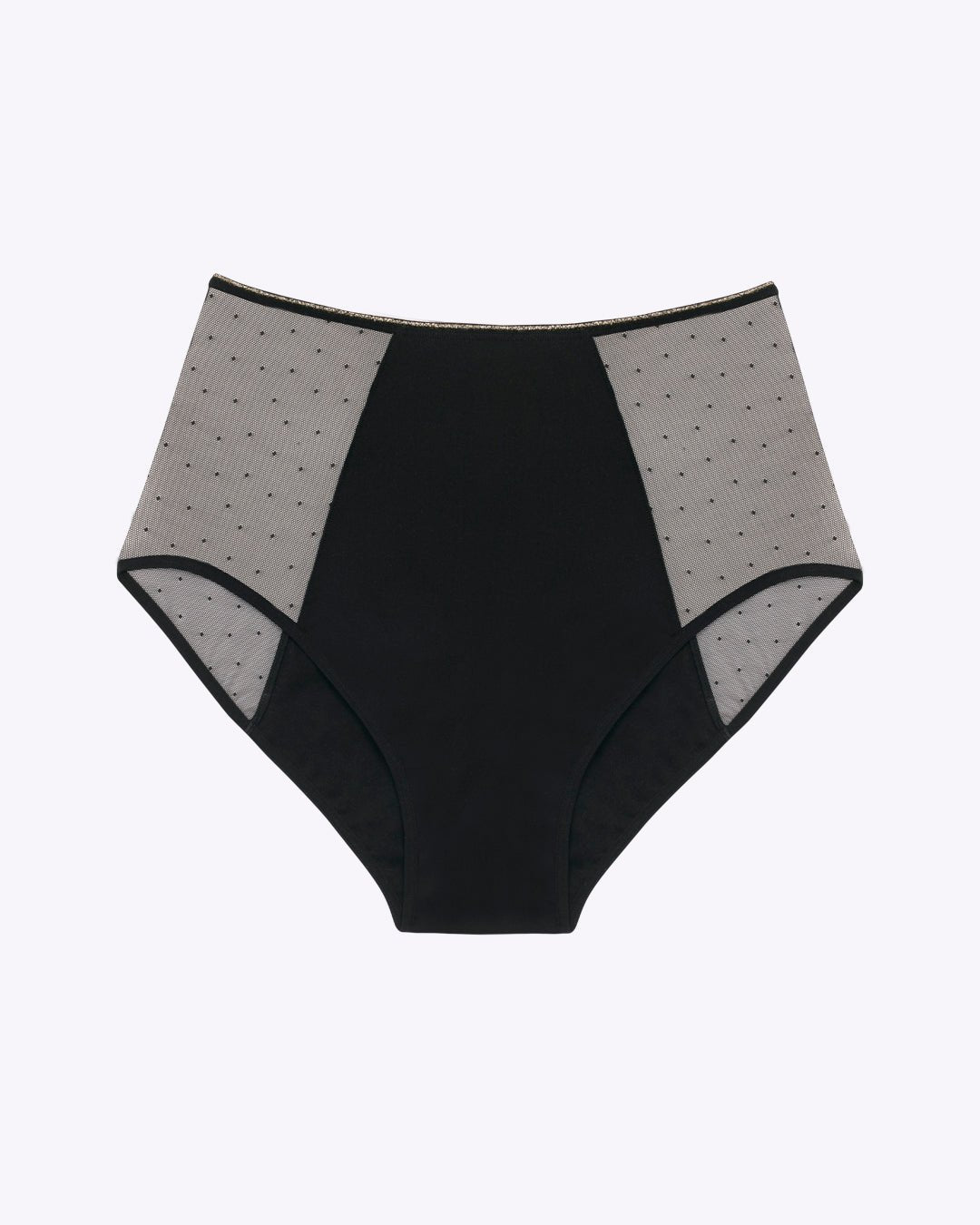 Taille haute menstruelle plumetis - Moodz.co