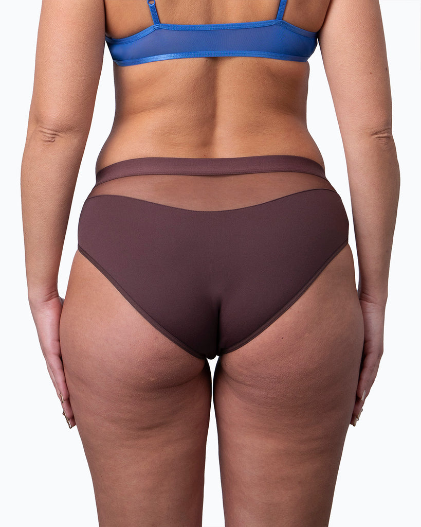 Culotte menstruelle vague chocolat