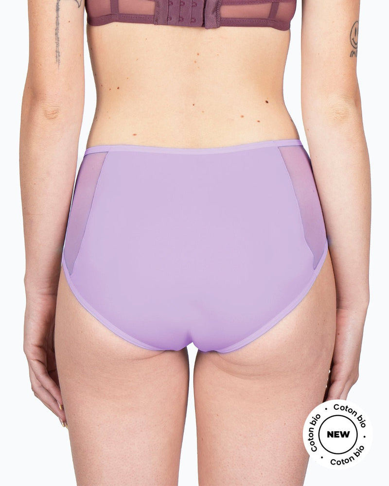 Shorty menstruel tulle lilas - Moodz.co
