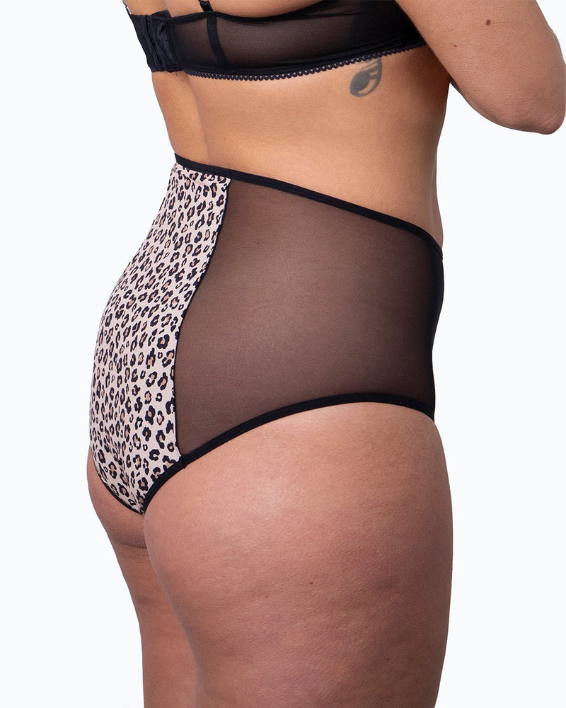 Taille haute menstruelle léopard - Moodz.co